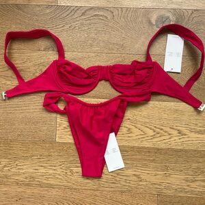 NWT Red Underwire Bikini